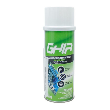 Ghia Alcohol Isopropílico para Limpieza de PC's y Electrónica, 250ml