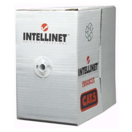 Bobina Cable Intellinet UTP Cat5e Sólida 305m Color Gris