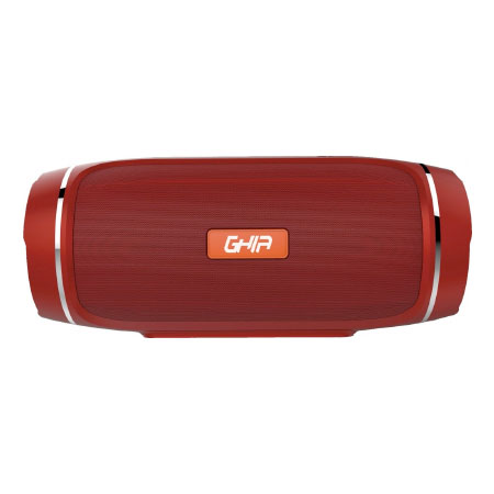 Ghia Bocina Portátil BX300, Bluetooth, Inalámbrico, 40W RMS, USB, Rojo - Resistente al Agua
