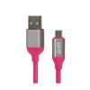 Ghia Cable USB A Macho - Micro-USB A Macho, 1 Metro, Rosa