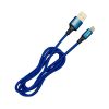 Ghia Cable de Carga USB A Macho - Lightning Macho, 1 Metro, Azul, para iPhoneiPad