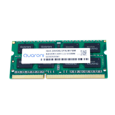 Memoria RAM Quaroni QDD34G1600-S DDR3, 1600MHz, 4GB, Non-ECC, CL11, SO-DIMM