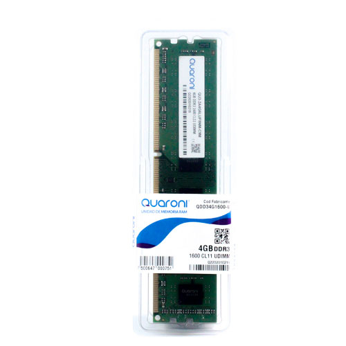 Memoria RAM Quaroni QDD48G2400-S DDR3, 1600MHz, 4GB, CL11