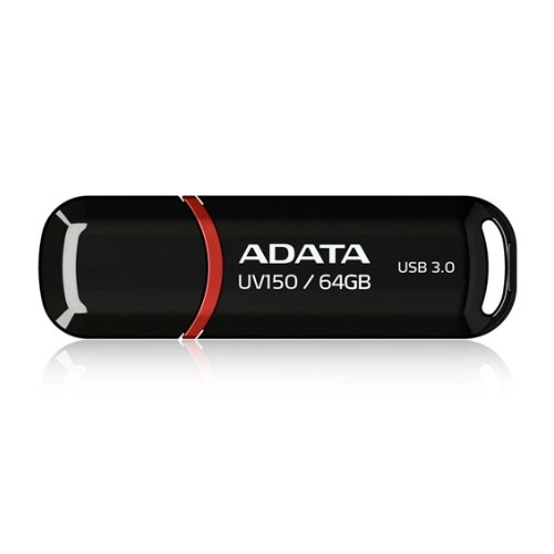 Memoria USB Adata DashDrive UV150, 64GB, USB 3.0, Negro