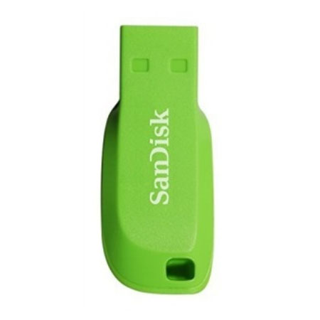 Memoria USB SanDisk Cruzer Blade, 16GB, USB 2.0, Verde