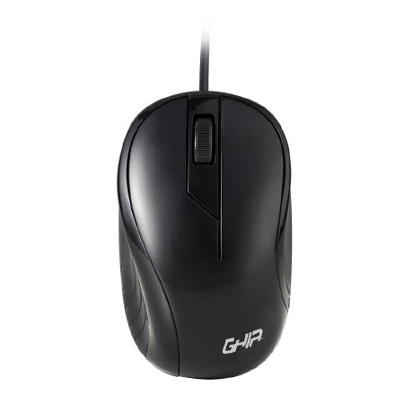 Mouse Ghia GMA50N, Alámbrico, USB, 1200 DPI, Negro