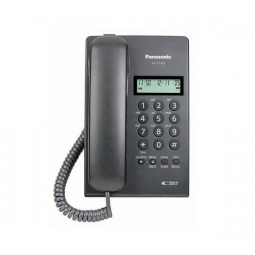 Panasonic Teléfono KX-T7703X-B, Alámbrico, 16 Teclas, Negro
