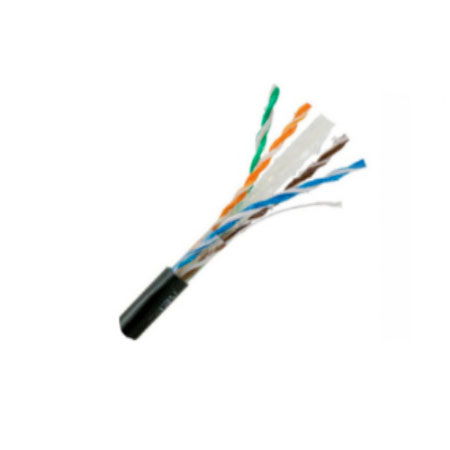 SAXXON OUTPCAT6GCOPEXT- Bobina de Cable UTP Cat6 100% Cobre con Gel/ 305 Metros/ Uso Exterior/ Color Negro/ Cumple con Estandares: ISO/ IEC 11801 Ed2; EIA/ TIA568/ Ideal para Cableado de Redes y Video/