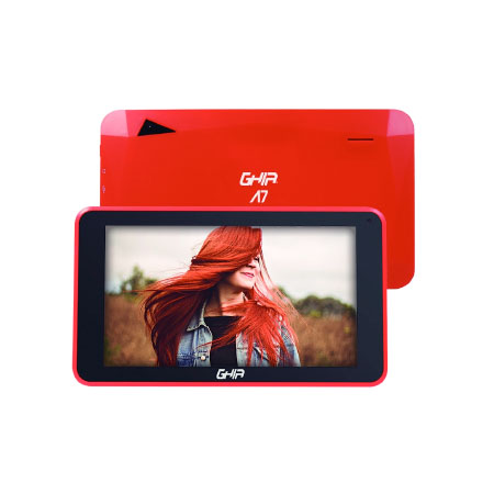 Tablet Ghia A7 7, 16GB, Android 11 Go Edition, Rojo