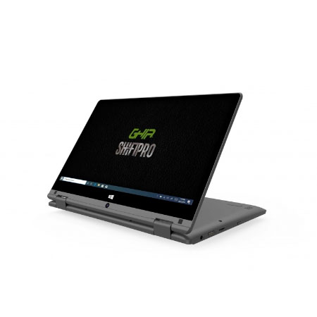 Laptop Ghia 2 en 1 Shift Pro 11.6 HD, Intel Celeron J3355 2GHz, 4GB, 64GB, Windows 10 Pro 64-bit, Español, Gris