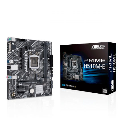 Tarjeta Madre ASUS Micro-ATX PRIME H510M-E, S-1200, Intel H510, HDMI, 64GB DDR4 para Intel