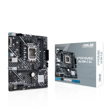 Tarjeta Madre ASUS Prime H610M-E D4, Micro ATX, S-1700, Intel H610, HDMI, 64GB DDR4, para Intel