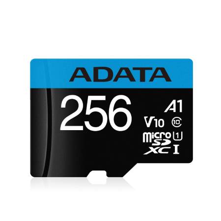 MEMORIA FLASH ADATA PREMIER, 256GB MICROSDXC UHS-I CLASE 10, CON ADAPTADOR
