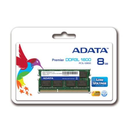 MEMORIA RAM ADATA DDR3L PREMIER, 1600MHZ, 8GB, CL11, SO-DIMM, 1.35V