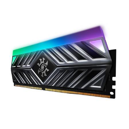 MEMORIA RAM XPG SPECTRIX D41 RGB TUNGSTEN GREY DDR4, 3200MHZ, 16GB, NON-ECC, CL16, XMP
