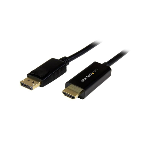 STARTECH.COM CABLE DISPLAYPORT 1.2 MACHO - HDMI MACHO, 4K, 30HZ, 3 METROS, NEGRO