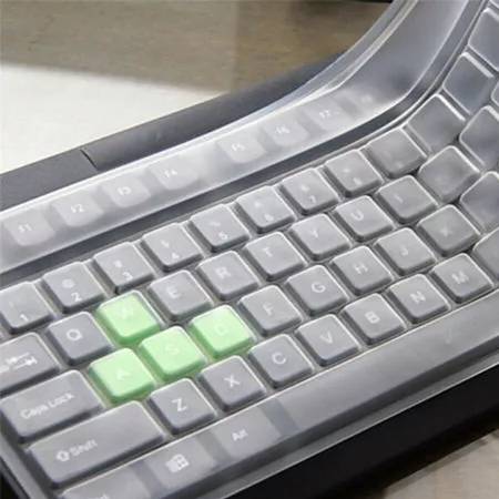 CUBIERTA UNIVERSAL PARA TECLADO SILICON TRANSPARENTE