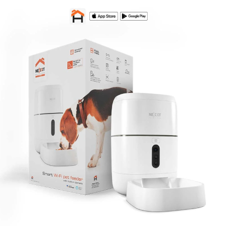 DISPENSADOR INTELIGENTE DE ALIMENTO PARA MASCOTAS CON CONEXIÓN WI-FI Y CÁMARA INTEGRADA NEXXT HOME