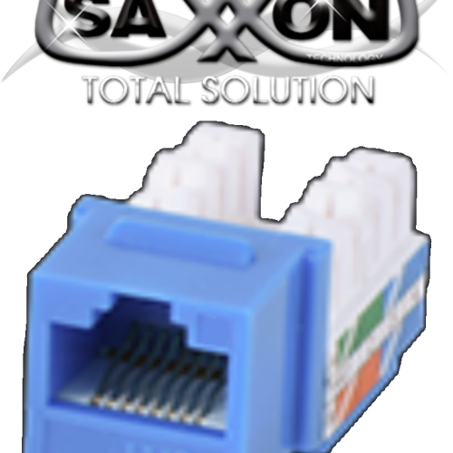 MODULO JACK KEYSTONE RJ45 / 8 HILOS / CAT 5E / COMPATIBLE CON CALIBRES AWG 22-26 / COLOR AZUL