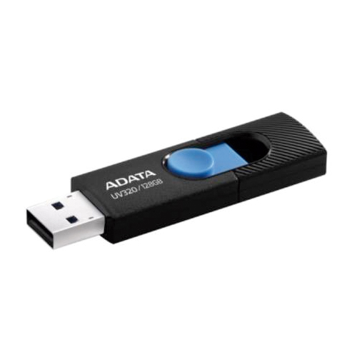 MEMORIA USB ADATA UV320 128 GB 3.2 COLOR NEGRO-AZUL