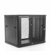 GABINETE LINKEDPRO DE MONTAJE EN PARED, 19IN, PUERTA PERFORADA, 9 UR, 450 MM DE PROFUNDIDAD, NEGRO, LW-06-05-09-UB