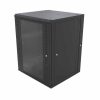 GABINETE LINKEDPRO PARA PARED, 24U, HASTA 85KG, NEGRO, SR-1924-GAP-V4