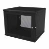 GABINETE PARA MONTAJE EN PARED LINKEDPRO 19, 9U, HASTA 100KG, NEGRO, SR-1909-GFP-VR2