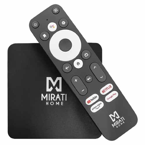 MIRATI HOME SMART MTB001. ANDROID TV 10 CERTIFICADO, 1GB8GB, FULL HD, HDMIUSBMICRO SDWIFIRJ45, B0B35S87S