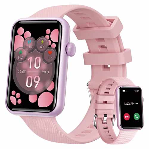 Reloj Inteligente Bluetooth De Mujer Para iPhone Apple y Samsung Android  Rosa