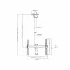 SOPORTE DE TECHO OVALTECH OVTV-C3770 PARA TV DE 37 PULGADAS A 70 PULGADAS (RESISTENCIA 50KGS) - Image 3