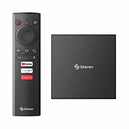 STEREN INTV-1000 SISTEMA ANDROID TV BOX, OS GOOGLE CERTIFICADO, CHROMECAST, 4K, GOOGLE ASSISTANT, CONTROL REMOTO, INTV-1000