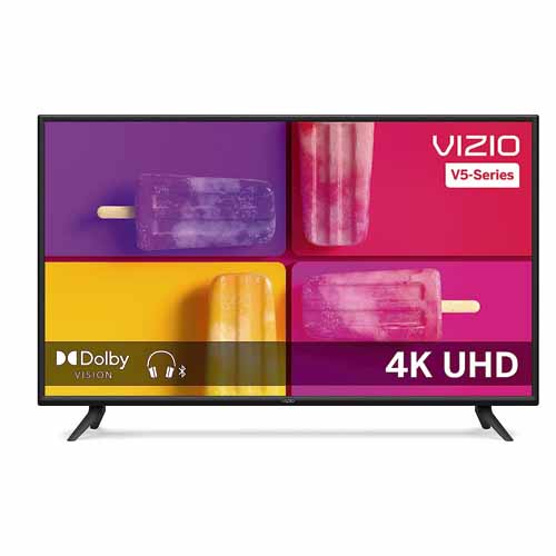 TELEVISOR VIZIO HDR LED SMART TV SERIE-V 4K UHD DE 55 PULGADAS CON APPLE AIRPLAY Y CHROMECAST INTEGRADO, DOLBY VISION