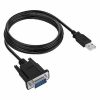 BROBOTIX CABLE USB MACHO - DB-9 MACHO, NEGRO. 963579