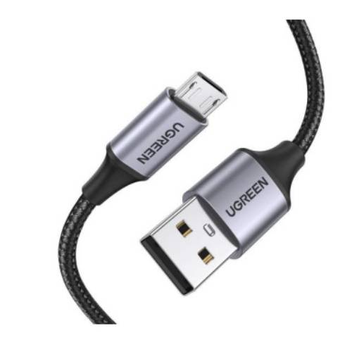 CABLE UGREEN USB A MACHO - MICRO USB MACHO, 1 METRO, NEGRO, UG-60146