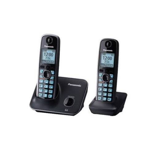 TELÉFONO PANASONIC DECT CON PANTALLA LCD DE 1.8'', INALÁMBRICO - INCLUYE 2 AURICULARES, KX-TG4112MEB