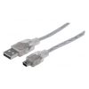 Cable-USB-2.0-A-macho-a-Mini-B-macho-480-Mbps-1.8-m-Plateado-translucido