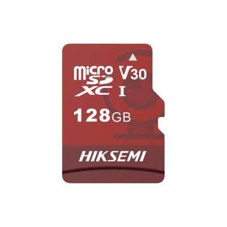 MEMORIA HIKSEMI, 128GB MICROSDXC CLASE 10 VIDEOVIGILANCIA USO 247 - 95 MBS LECTURA 40 MBS ESCRITURA