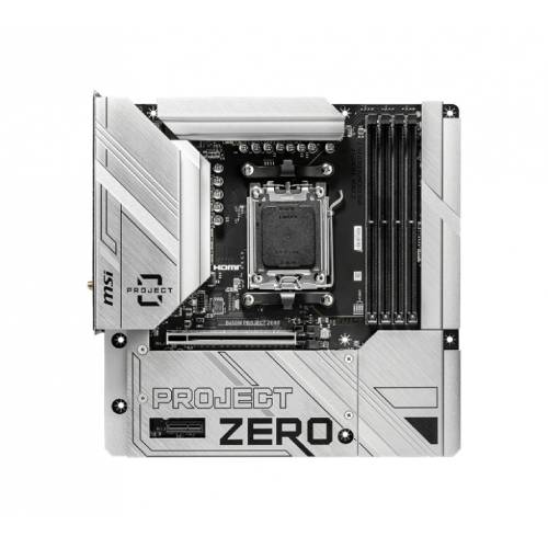 TARJETA MADRE MSI MICRO-ATX B650M PROJECT ZERO, S-AM5, AMD B650, HDMI, 256GB DDR5 PARA AMD, B650M PROJECT ZERO
