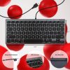 TECLADO MACALLY PEQUEÑO CON CABLE USB-A PARA MAC Y WINDOWS, 78 TECLAS DE TIJERA, 13 ACCESOS DIRECTOS COMPATIBLES CON TECLADO APPLE 3