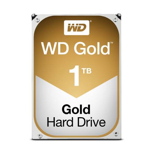 DISCO DURO PARA SERVIDOR WESTERN DIGITAL WD GOLD 3.5'', 1TB, SATA III, 6 GBIT/S, 7200RPM, 128MB CACHÉ, WD1005FBYZ