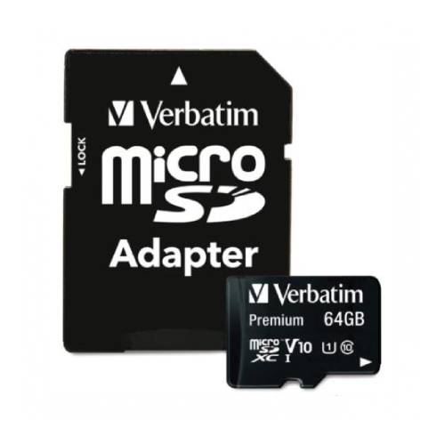 TARJETA DE MEMORIA MICROSDXC VERBATIM VALUELIFE 64 GB CLASE10, 71272