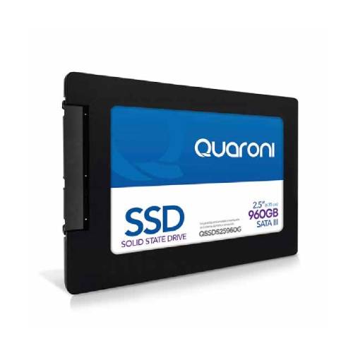 UNIDAD DE ESTADO SOLIDO SSD QUARONI QSSDS25960G, 960GB, SATA III, 2.5", QSSDS25960G