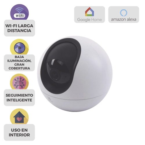 CÁMARA DE SEGURIDAD EZVIZ WI-FI 3K, 5 MP, INTERIOR, DETECCIÓN INTELIGENTE