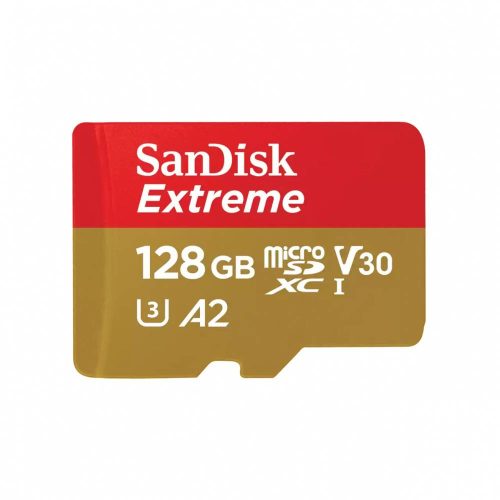 MEMORIA FLASH SANDISK EXTREME, 128GB MICROSDXC UHS-I CLASE 10, SDSQXAA-128G-GN6MA