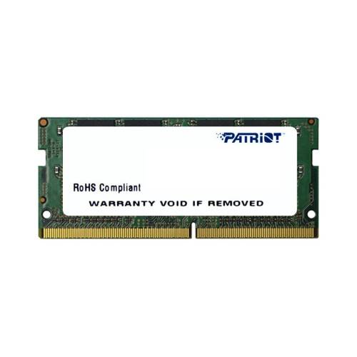 MEMORIA RAM PATRIOT SIGNATURE GREEN DDR4, 2400MHZ, 8GB (1X 8GB), NON-ECC, CL17, SO-DIMM, PSD48G240081S