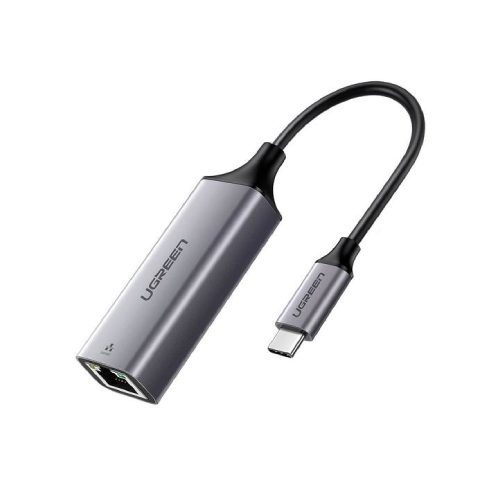 ADAPTADOR UGREEN USB C MACHO - RJ-45 HEMBRA, NEGRO/GRIS, 50737