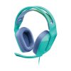 AUDÍFONOS GAMER LOGITECH G335 PARA PC XBOX PS4 NINTENDO SWITCH, ALÁMBRICO, 3.5MM, MENTA, 981-001023