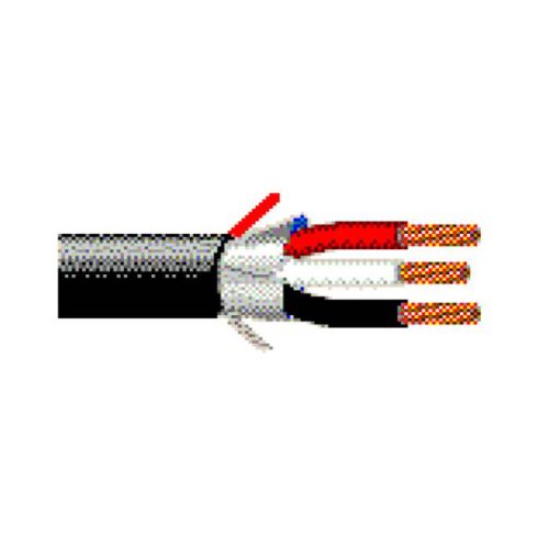 BOBINA BELDEN DE CABLE BLINDADO PARA TRANSMISIÓN, 20 AWG, 3 HILOS, 305 METROS, NEGRO, 31T2001 0101001