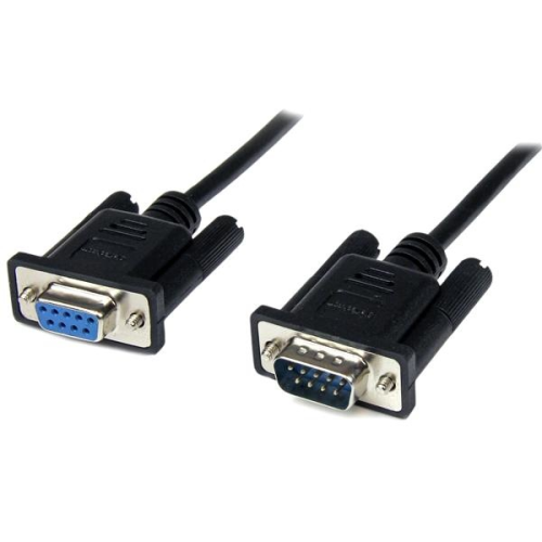 CABLE MÓDUM SERIAL STARTECH.COM DB-9 MACHO - DB-9 HEMBRA, 2 METROS, NEGRO, SCNM9FM2MBK