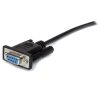 CABLE SERIAL STARTECH.COM RS-232 DB-9 MACHO - DB-9 HEMBRA, 2 METROS, NEGRO, MXT1002MBK